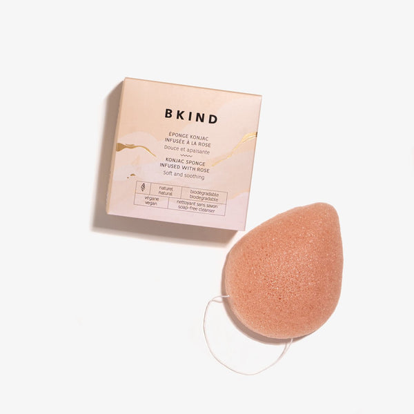 KONJAC FACIAL SPONGE - ROSE FLOWER